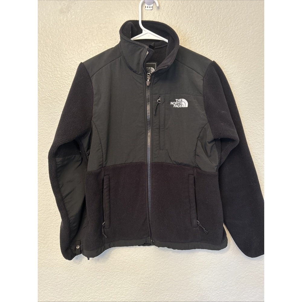 The North Face Denali Jacket Womens Small Black Polartec Fleece Full Zip Ski